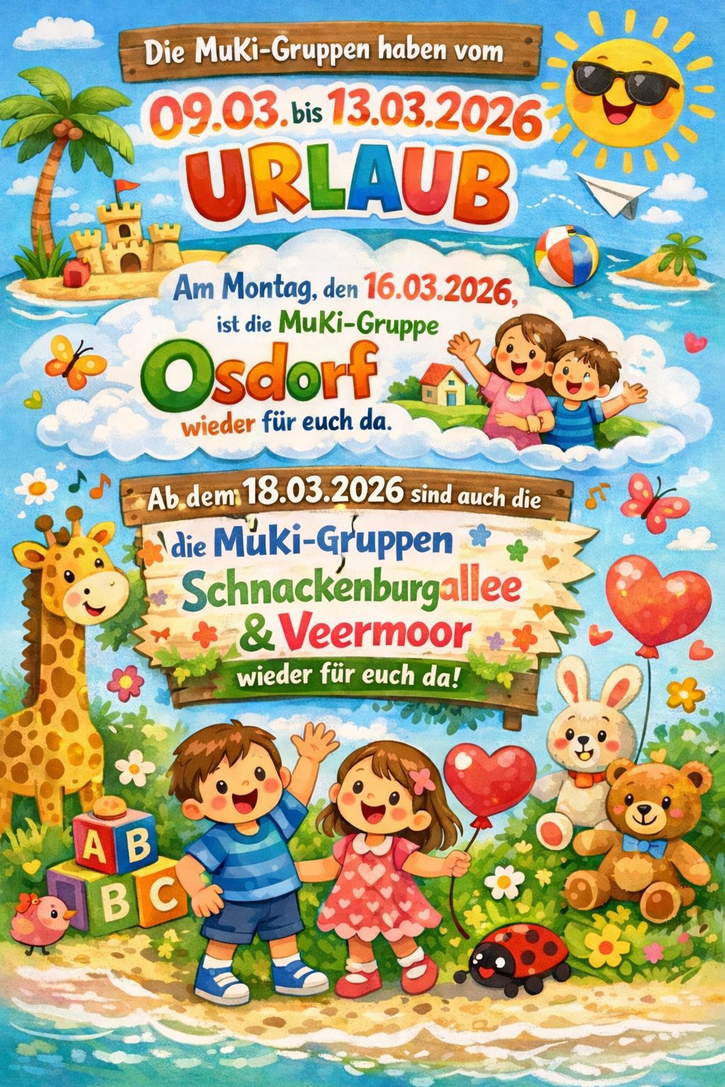 MuKi-Gruppen machen kurze Pause